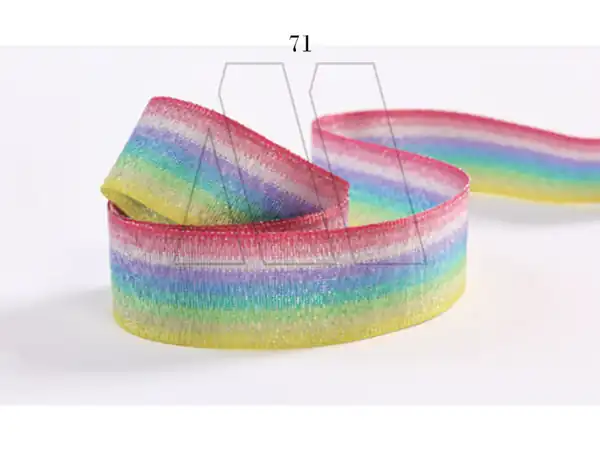 CINTA MULTIRAYAS SPARKLE CORDON DE ORO 25MM X 10MTS