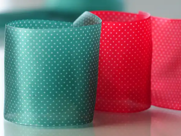 CINTA SILKY MINI DOTS CORDON DE ORO 65MM X 10MTS