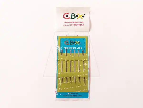 SET DE AGUJAS P/LANA C/PUNTA Nº60  10 BLISTER X 6UN