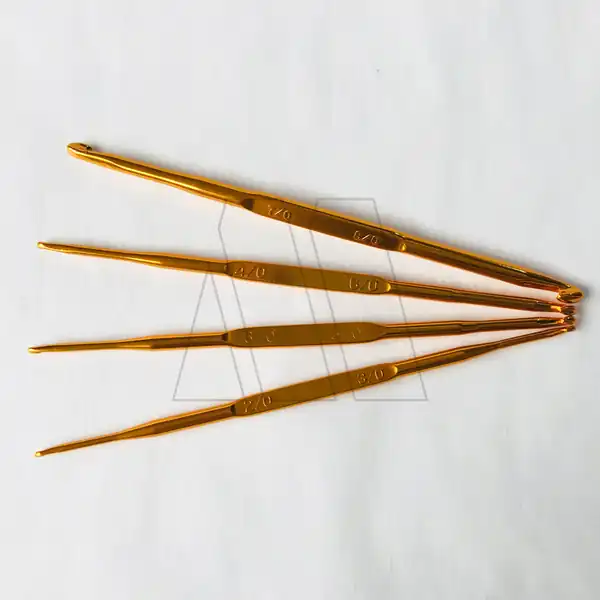 AGUJA CROCHET ACERO DOBLES CBX X 6UN