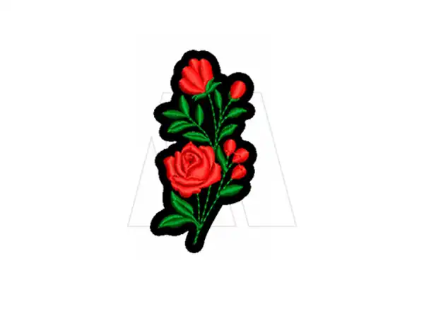 APLIQUE BORDADO TERMOAD FLORES X 6UN
