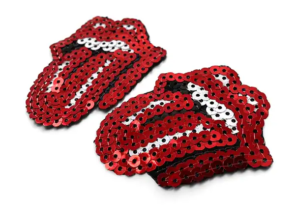 APLIQUE TERMOAD CON LENTEJUELAS LENGUA X 6UN 