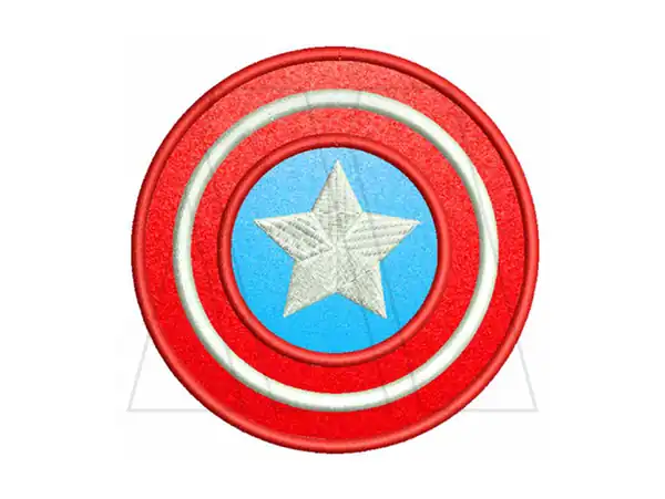 APLIQUE BORDADO TERMOAD MOTIVO 2 CAPITAN AMERICA X 2UN