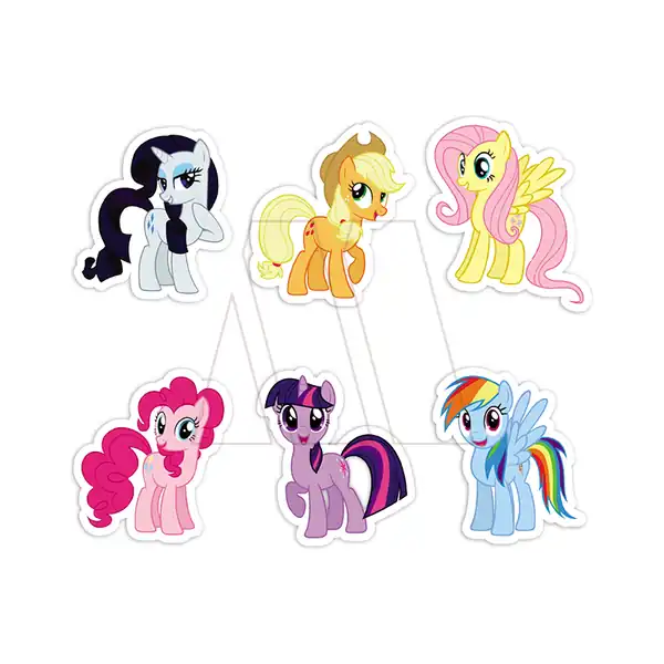 APLIQUE ESTAMPADO TERMOAD CABALLITOS GRANDE X 6U