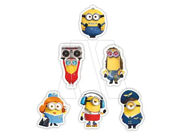 APLIQUE ESTAMPADO TERMOAD SURTIDO MINIONS CHICO X 6UN