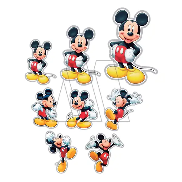 APLIQUE ESTAMPADO MICKEY MEDIANO X 6 UN