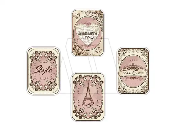 APLIQUE ESTAMPADO TERMOAD VINTAGE CIRCULO X 12 UN