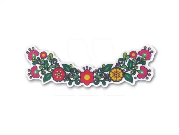APLIQUE ESTAMPADO TERMOAD FLORES 5CM X 17CM X 3UN