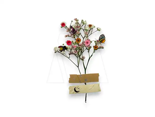 ESTAMPA DTF TERMOAD FLORES Y MARIPOSAS 6CM X 9,5CM X 4UN