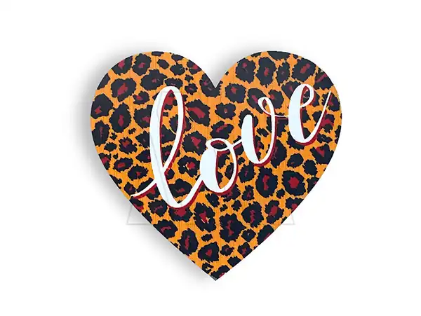 ESTAMPA DTF TERMOAD CORAZON LOVE 6CM X 6,5CM X 4UN