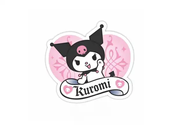 APLIQUE ESTAMPADO CONEJITA KUROMI GRANDE X 6UN