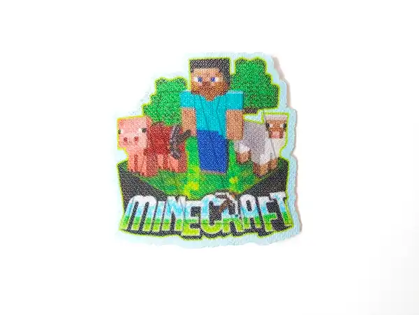 APLIQUE ESTAMPADO TERMOAD MINECRAFT X 6UN