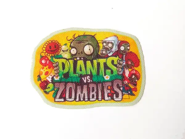 APLIQUE ESTAMPADO TERMOAD PLANTS VS ZOMBIES X 6UN 
