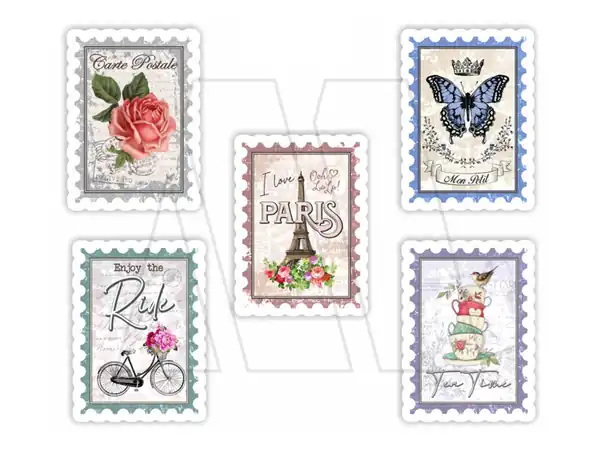 APLIQUE ESTAMPADO TERMOAD ETIQUETAS VINTAGE X 12 UN 