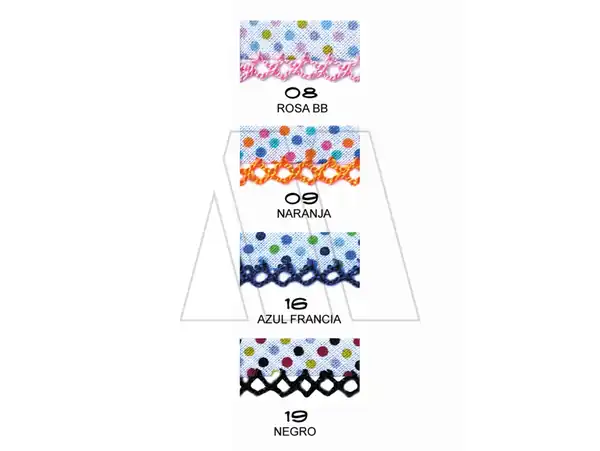 CINTA BIES BROOKLYN DECOR LUNARES MULTICOLOR 20MM X 10MTS