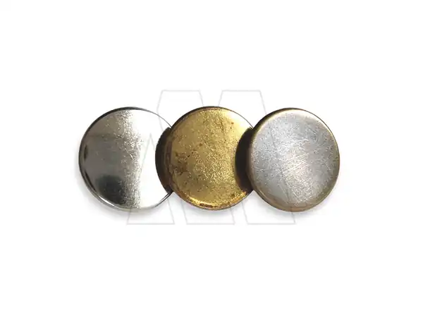 BOTON VAQUERO BRONCE LISO 14MM X 100UN