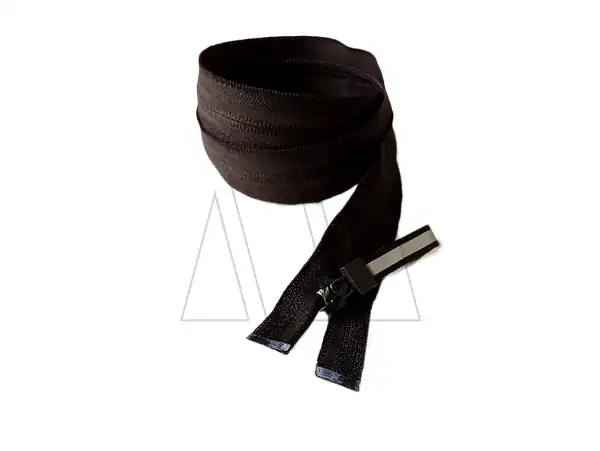 CIERRE 6MM DESMONTABLE REVERSO INVISIBLE NEGRO REFLEX 75CM