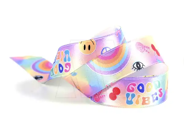 CINTA GOOD VIBES C. DE O. 25MM X 10MTS 
