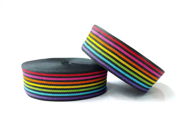 CINTA GROSS RAYADA MULTICOLOR 40MM X 25MTS