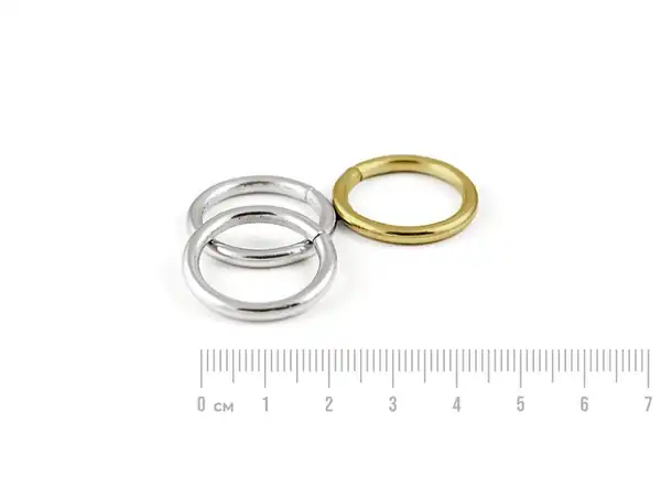 ARGOLLAS METALICAS SIMPLES NIQUELADAS 18 MM X 500UN