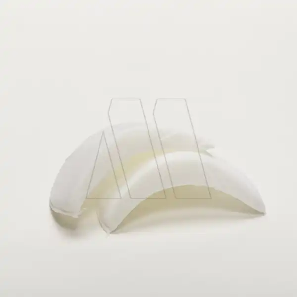 HOMBRERA C/FORMA MEDIANA FORRADA BLANCA X 12 PARES