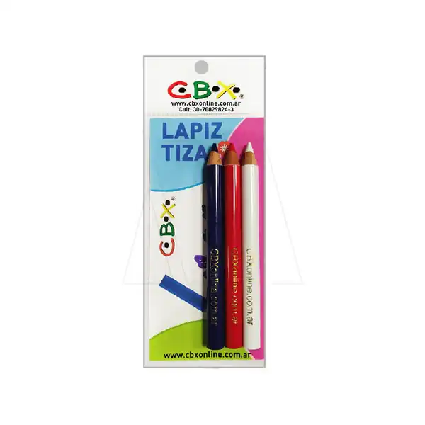 LAPIZ DE TIZA CBX 87MM X 3UN