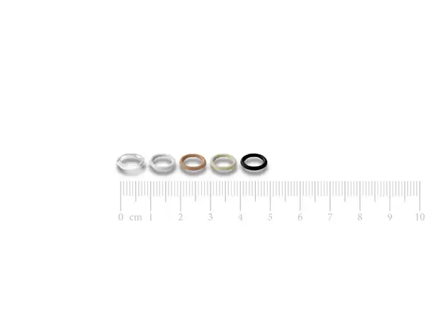 ARGOLLA DE PLASTICO PARA LENCERIA 6MM X 50UN