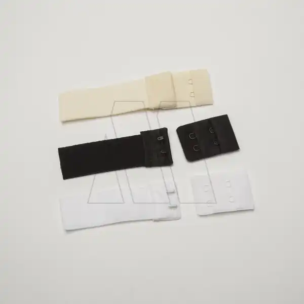 REPUESTO CORPIÑO 2 GANCHOS C/ELASTICO AFELPADO 3CM X 12UN