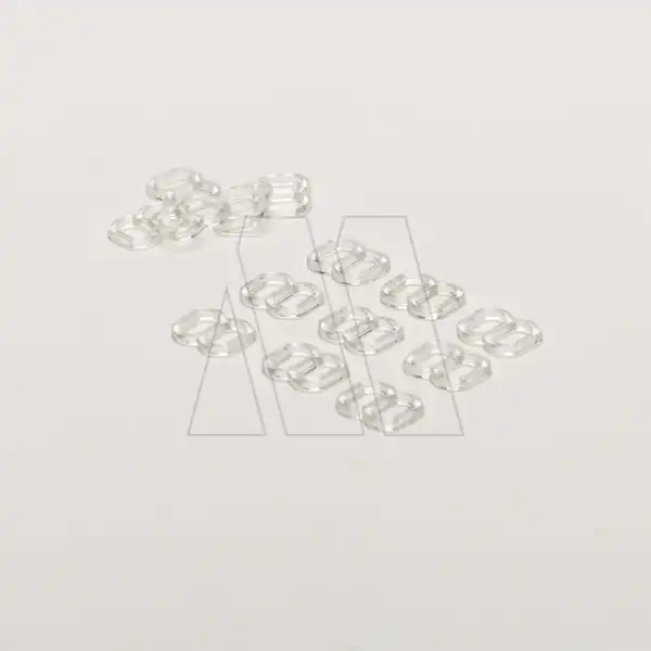REGULADOR PLASTICO TRANSPARENTE P/CORPIÑO 6MM X 50UN