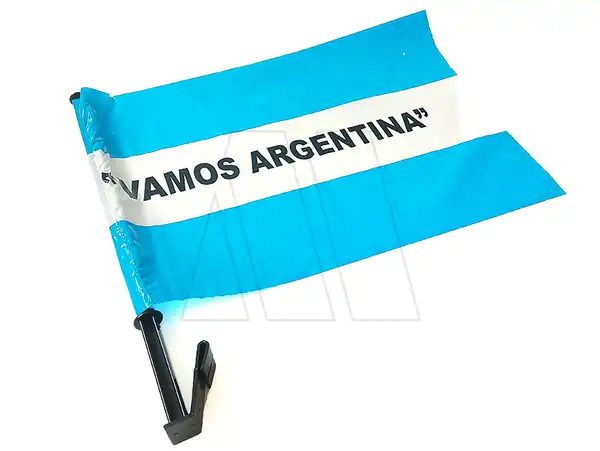 BANDERA ARGENTINA P/ VENTANA DE AUTO 45CM X 30CM
