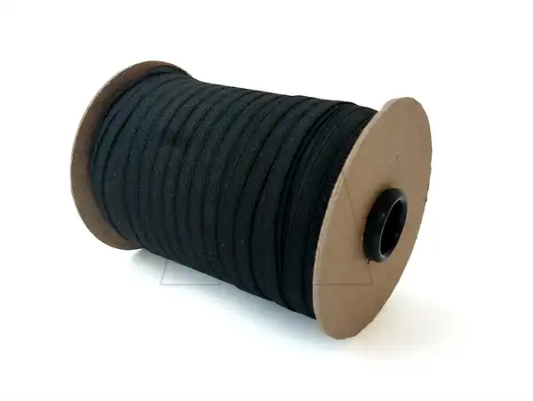 ELASTICO POL NEGRO 5MM X 100MTS