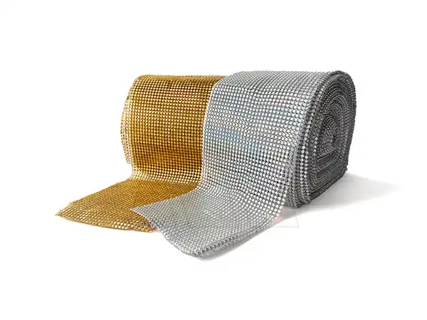  GALON FALSO STRASS AURORA BOREAL 10CM X 10YDS 