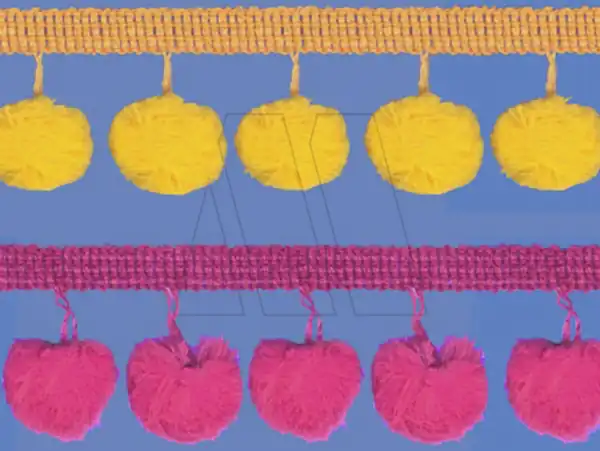 GALON POMPON GRANDE ALGODON FB X 10MTS