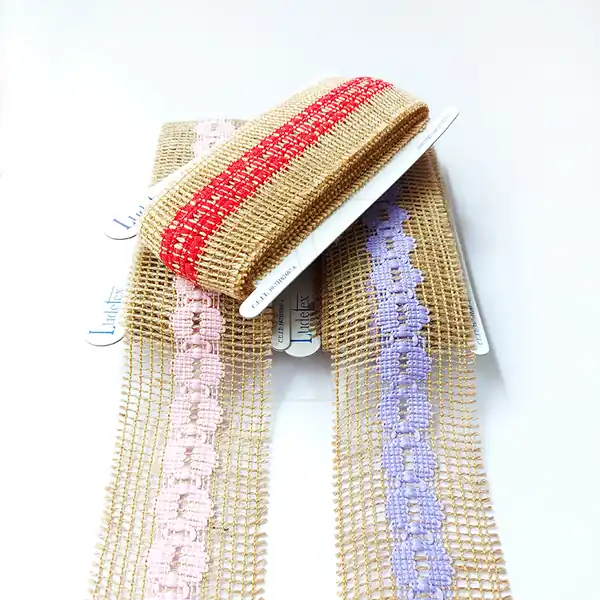 PUNTILLA YUTE ANGOSTA 7CM X 5MTS