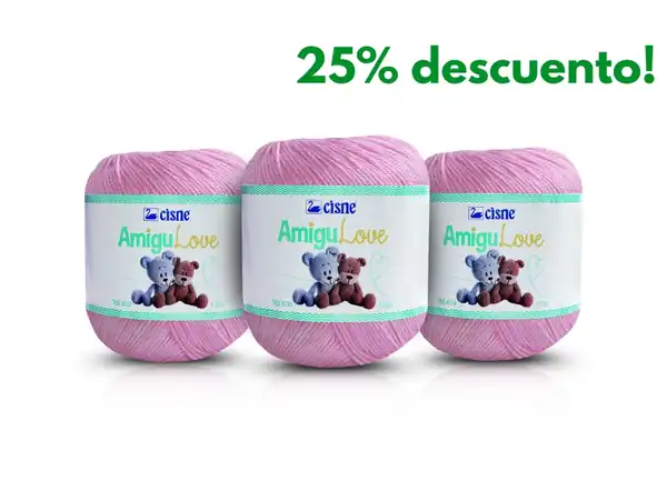 HILO CISNE AMIGULOVE COLOR 100% ALGODON MERCERIZADO 6 OV X 170MTS (Peso x ovillo: 120grs)