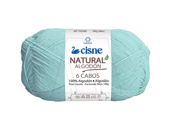 HILO 6 CABOS ALGODON CISNE P/TEJER 5 OV X 100GRS