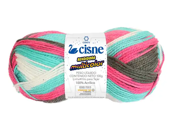 LANA CISNE RENDIDORA MULTICOLOR 5 OV X 100GRS