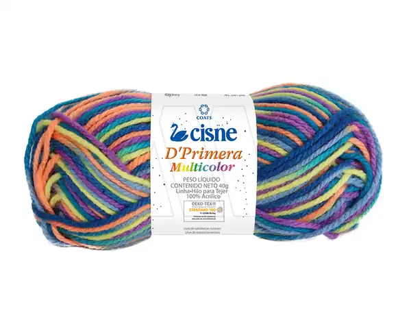 LANA CISNE DE PRIMERA MULTICOLOR 5 OV X 40GRS