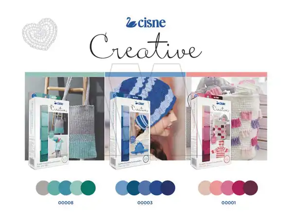 CISNE KIT CREATIVO 5 OV X 40GRS C/U