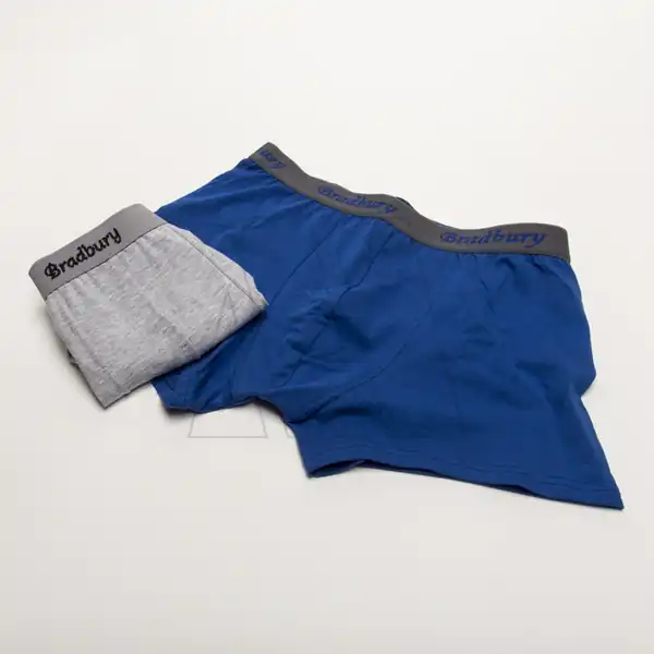 BOXER ALG Y LYCRA LISO C/ELASTICO BRADBURY