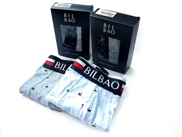 BOXER CLASICO ALG.LYCRA ESTAMPADO C/ELASTICO PERSONALIZADO BILBAO TALLE XXL