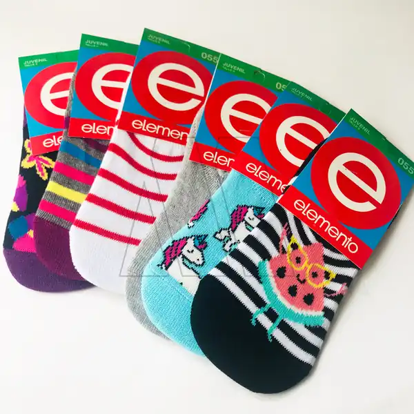 MEDIA INVISIBLE ESTAMPADA JUVENIL ELEMENTO T.4