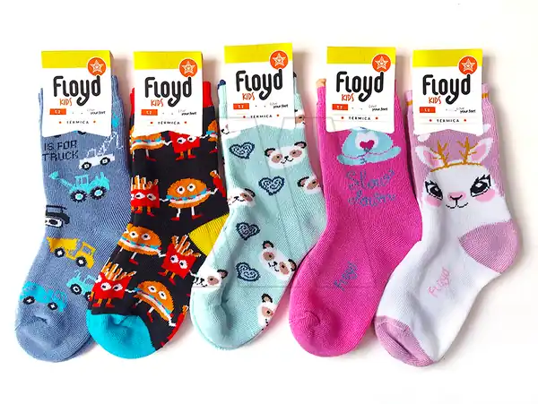 MEDIA TERMICA 1/2 CAÑA ESTAMPADA INFANTIL FLOYD T. 2