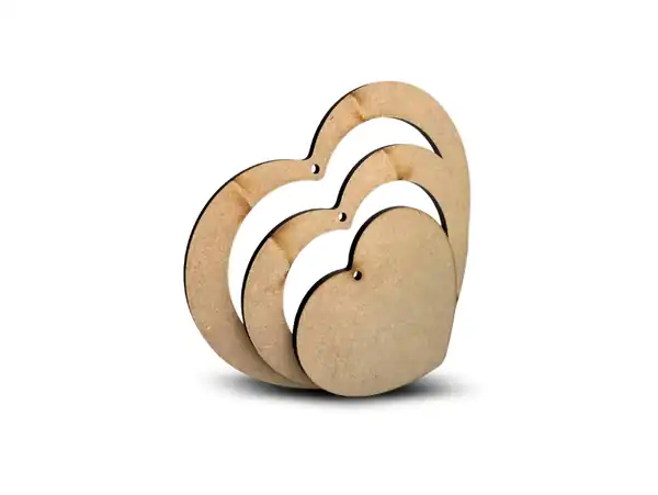 COLGANTES CORAZON FIBROFACIL X 30UN (10UN X TAMAÑO) 