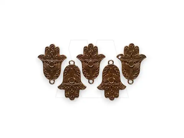 DIJE METALICO NIQUEL MANITO DORADA 2,5CM X 3,5CM X 50GRS 12UN APROX