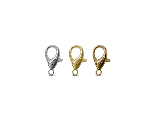 MOSQUETON BIJOU METALICO 12MM X 100UN