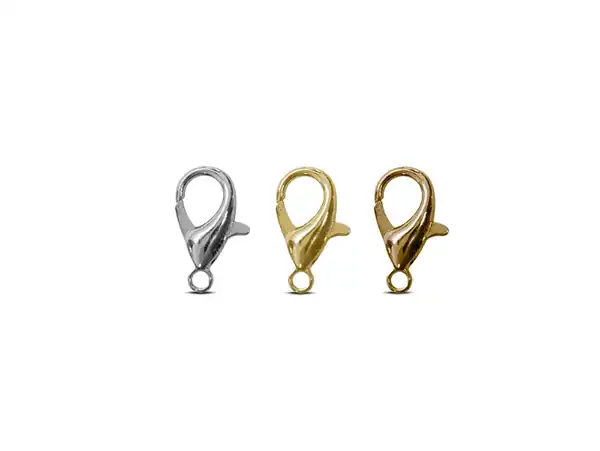 MOSQUETON BIJOU METALICO 14MM X 100UN
