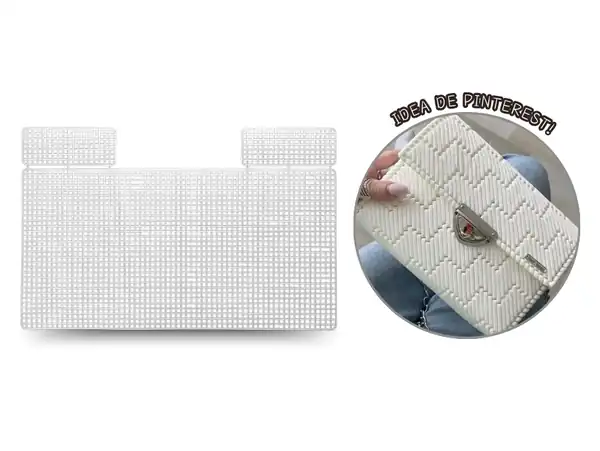  PLASTIC CANVAS CARTERA 18,6CM X 36,4CM X UN 