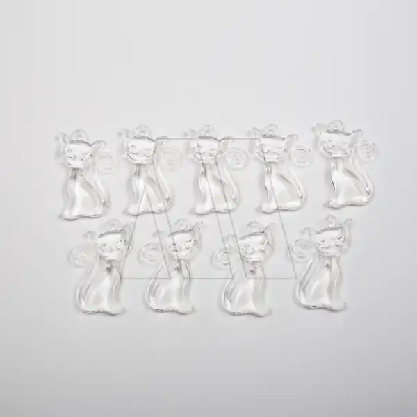 CAIRELES ACRILICOS GATITO 2,5CM X 4,5CM X 20UN