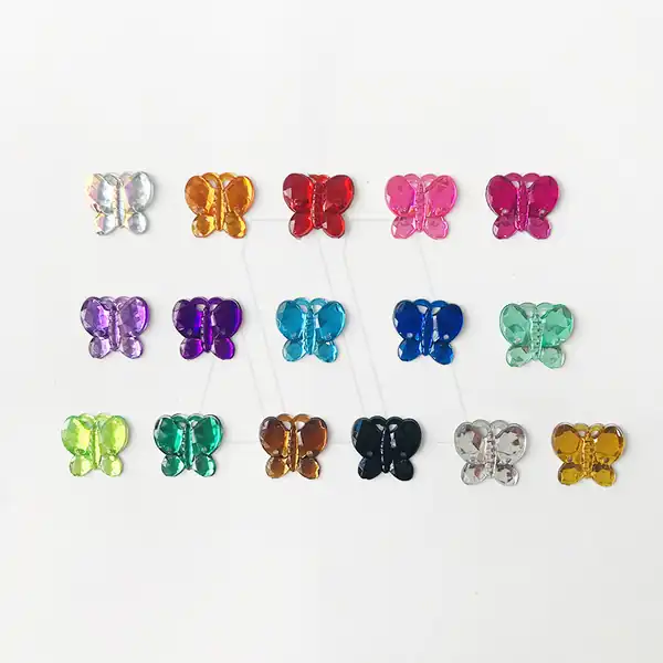 GEMA ACRILICA MARIPOSA NRO 15 18MM X 18MM X 100UN